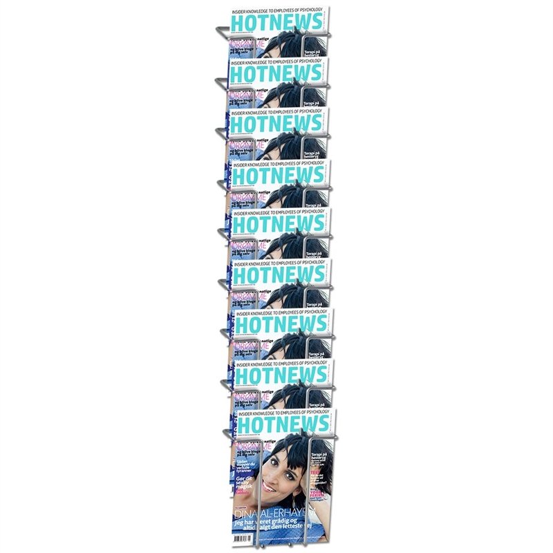 Wireholder Wall 9xA5 eller A6 Horisontell silver #1