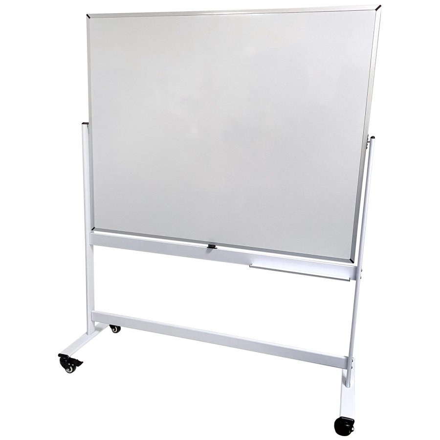 Whiteboard Pro: Emaljerad Svängbar Tavla 150x120 cm på Mobil Ställning #3