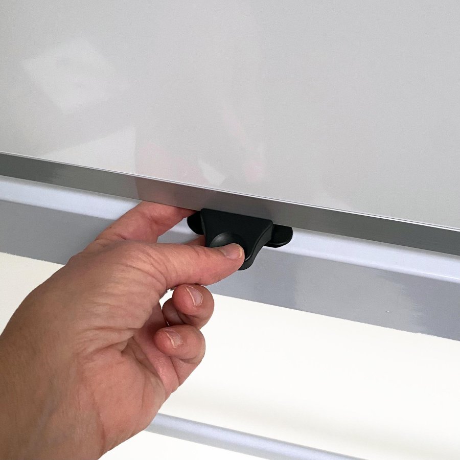 Whiteboard Pro: Emaljerad Svängbar Tavla 150x120 cm på Mobil Ställning #5