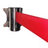Crowd Barrier, Wall Dispenser, Stainlee Stål med 3 meter rött bälte #3