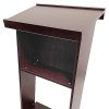 Elegant Svart Trä Talarstol med A3 Silverram - Wood Podium från Fast-Fix #2