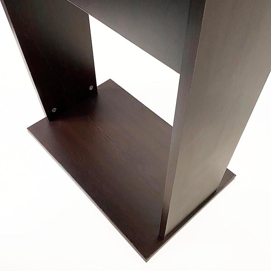 Elegant Svart Trä Talarstol med A3 Silverram - Wood Podium från Fast-Fix #4