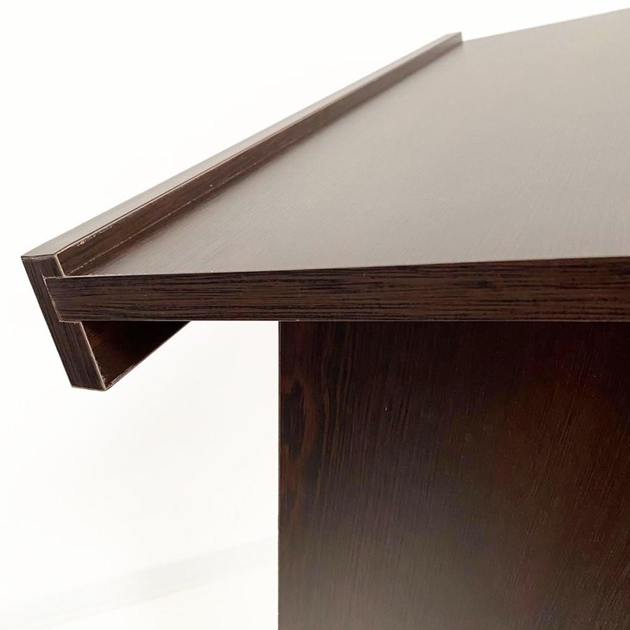 Elegant Svart Trä Talarstol med A3 Silverram - Wood Podium från Fast-Fix #6