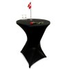 Elastisk Svart Duk till Eventbord Ø80 cm - Stilfull och Praktisk #1