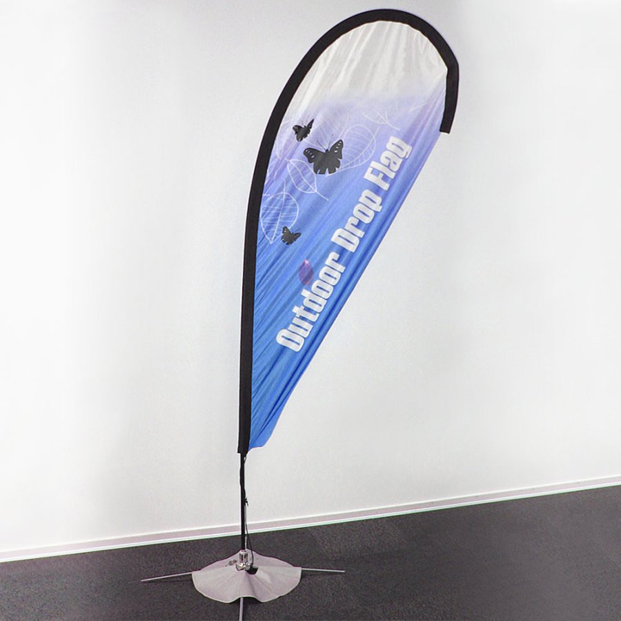 Svart stång för Outdoor Drop Flagga, Large #8