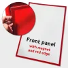 PET-frontplatta med magnet A1 med röd tryckt kant (RAL3020) #1
