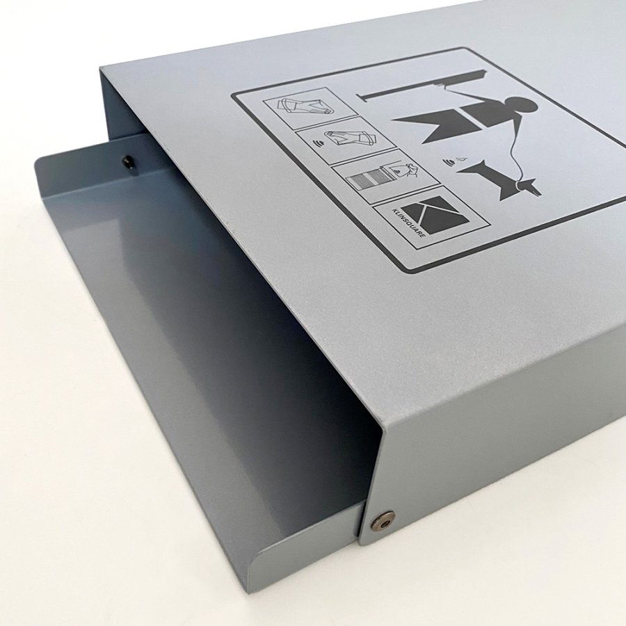 Eco Dispenser, silver with print, for dogbags and 145 cm pole #2