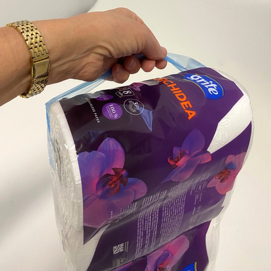 Toiletpapir, Grite Orchidea White, 3-lags, 17,4m x 9,6cm, hvid 100% nyfiber, kolli = 7 pk  8 rl.