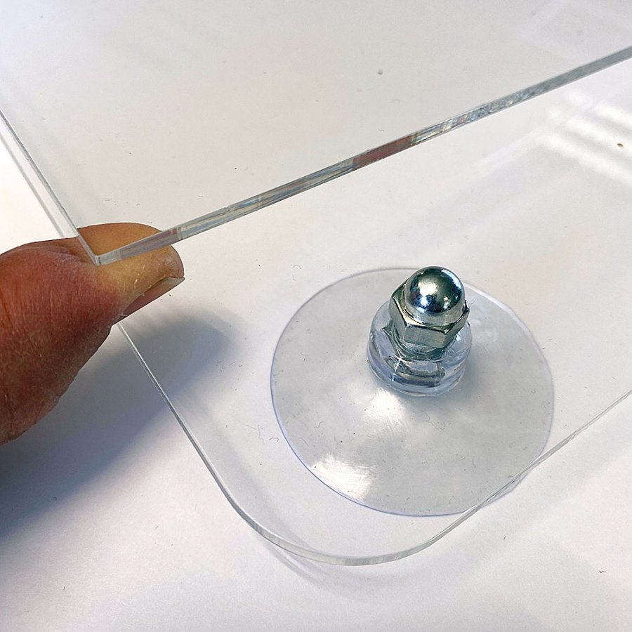 F&ouml;nsterram med sugkopp dubbelsidig horisontell - A4