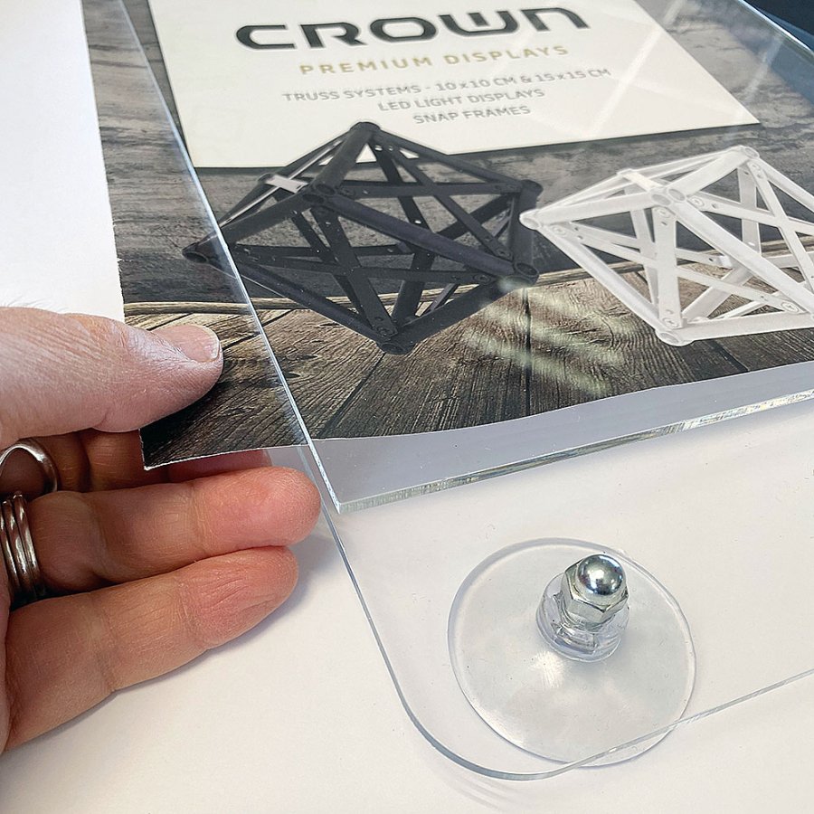 F&ouml;nsterram med sugkopp dubbelsidig vertikal - A3