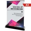 Mini Roll-up i Svart A3 Alu - Perfekt f&ouml;r Utst&auml;llningar och Presentationer #1