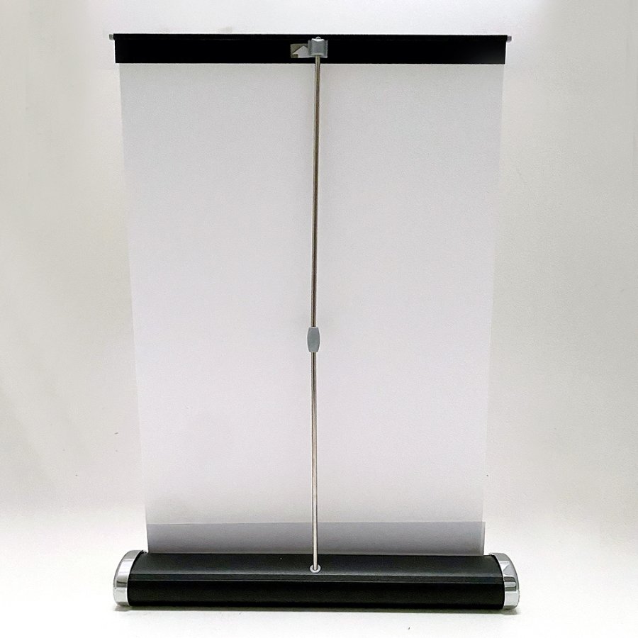 Mini Roll-up i Svart A3 Alu - Perfekt f&ouml;r Utst&auml;llningar och Presentationer