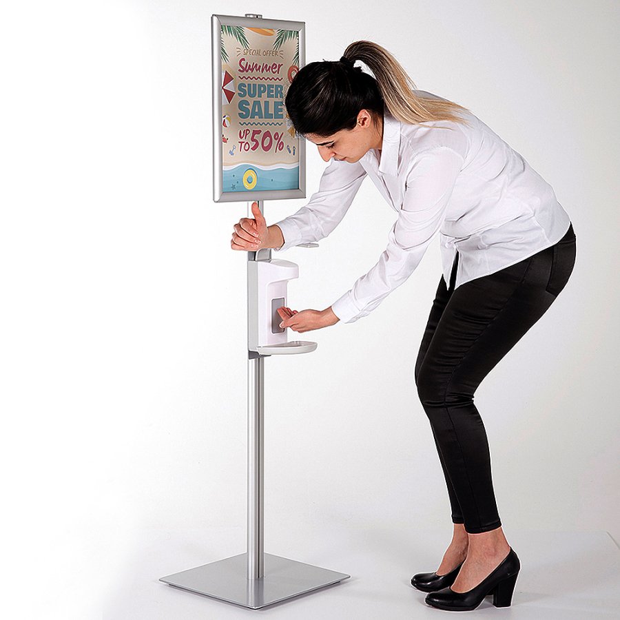 Handspritst&auml;ll med sprith&aring;llare och A3 sn&auml;ppram