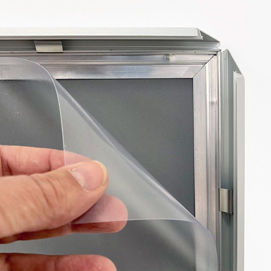 Alu sn&auml;ppramar, silver, 20 mm plan profil, A4