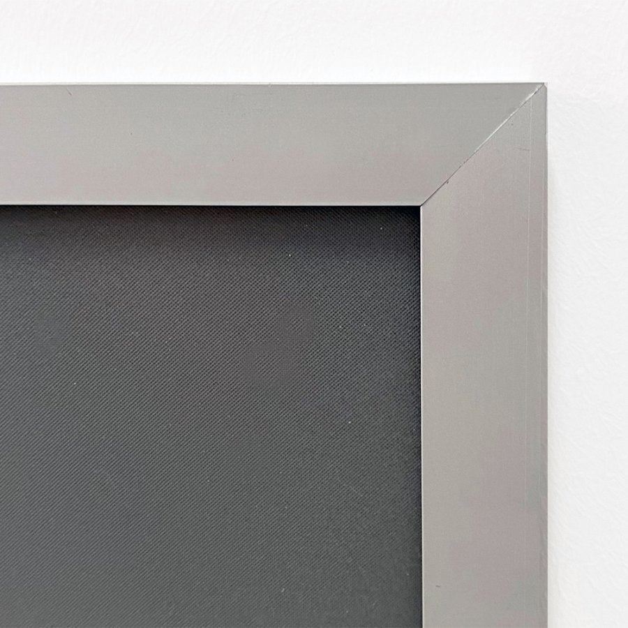 Alu sn&auml;ppramar, silver, 20 mm plan profil, A4