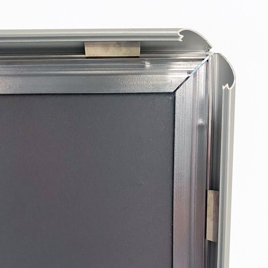 Alu sn&auml;ppramar, silver, 20 mm profil, 70 x 100 cm