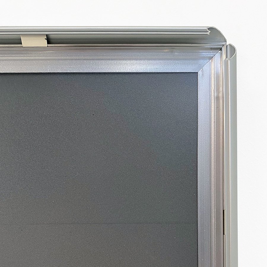 Alu sn&auml;ppramar, silver, 17 mm profil, A4