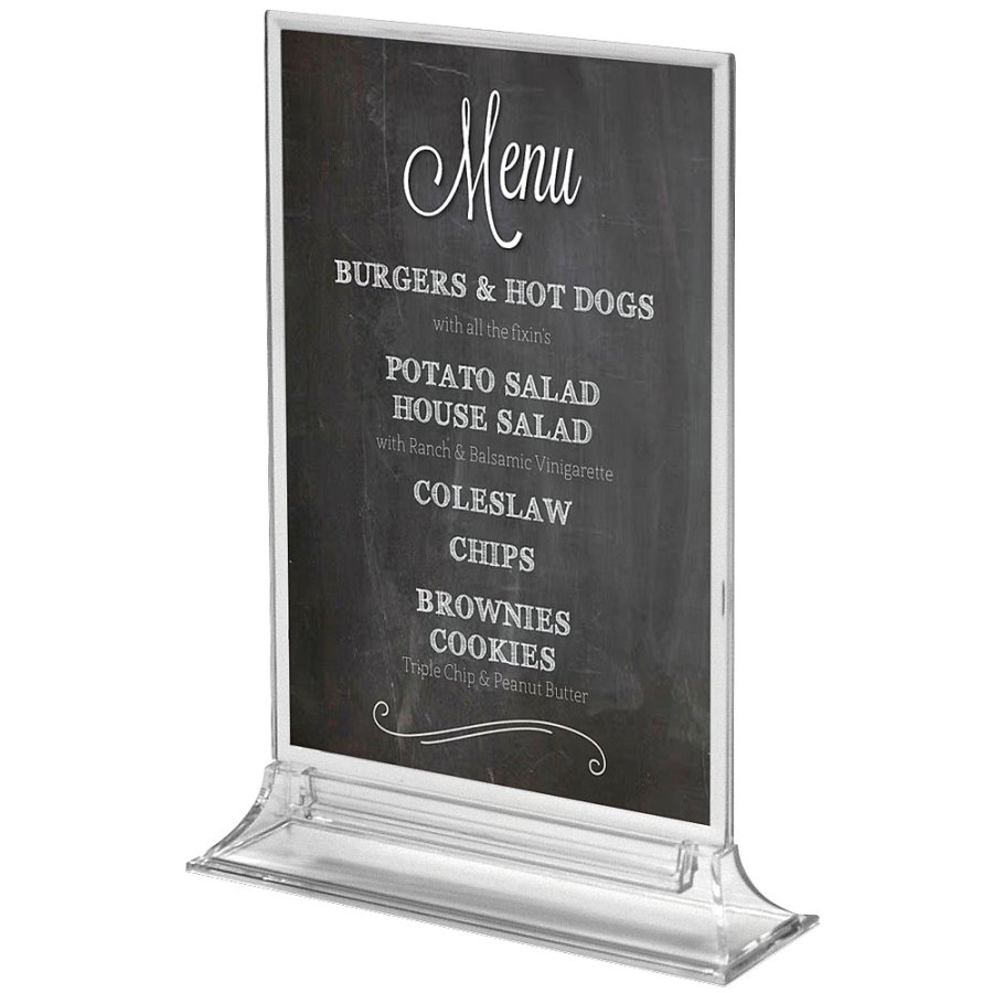 Uppr&auml;tt Menykorth&aring;llare vertikal - A4 - 21x29,7 cm