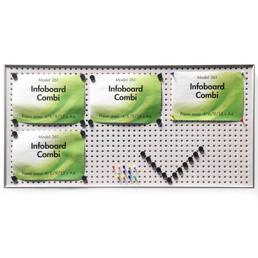 Informationstavla Combi 9mm - 6xA4