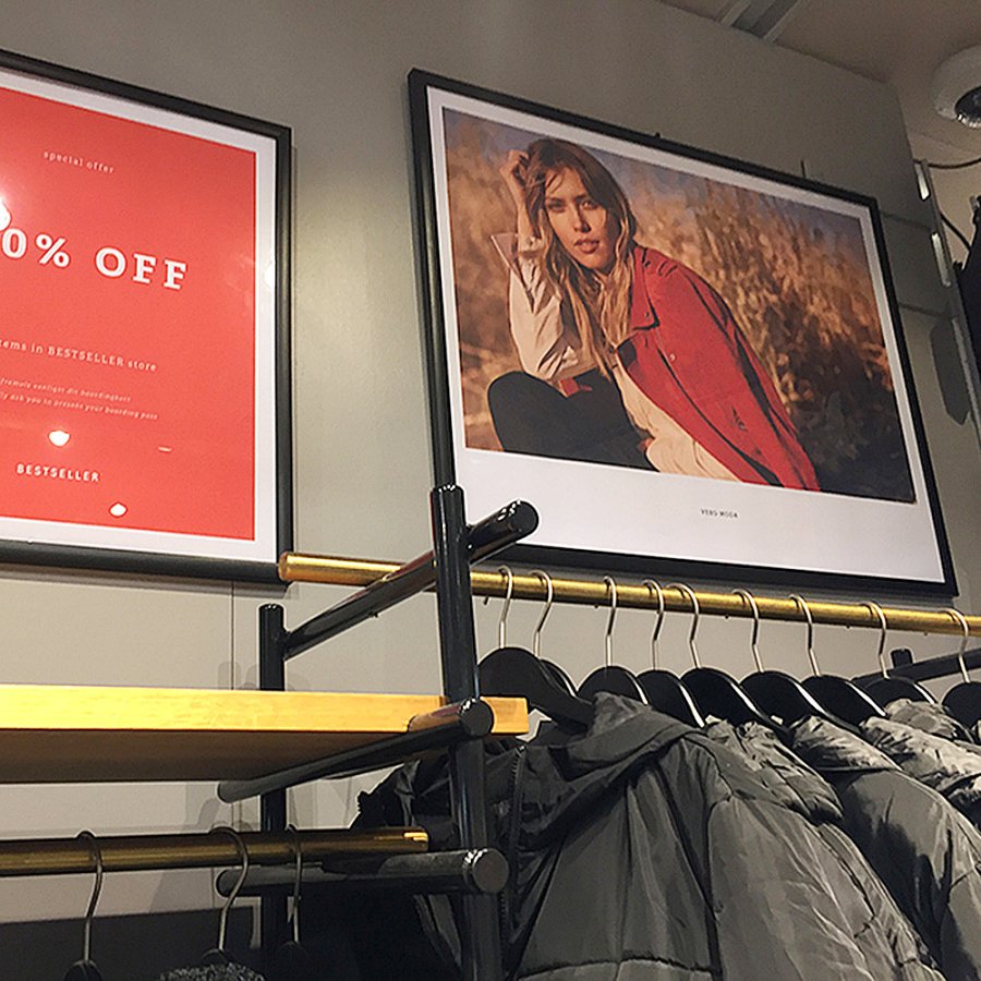 Opti sn&auml;ppramar, alu/svart, 25 mm, A4