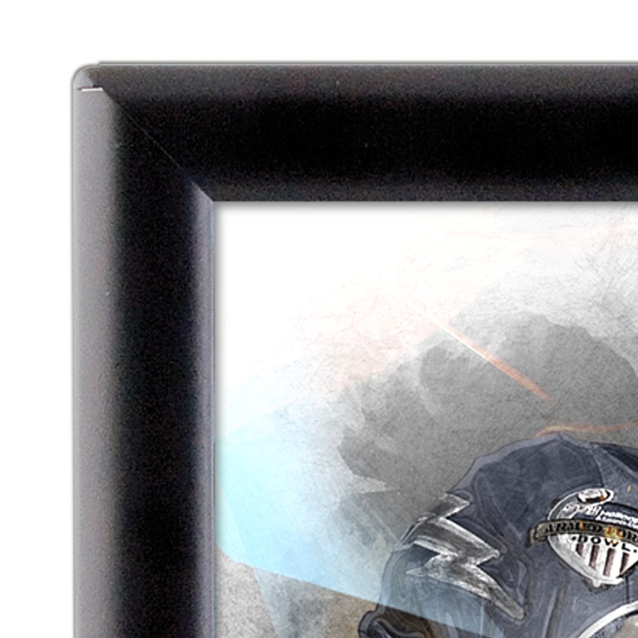 Foto Alu sn&auml;ppramar - 25 mm - A4 - svart