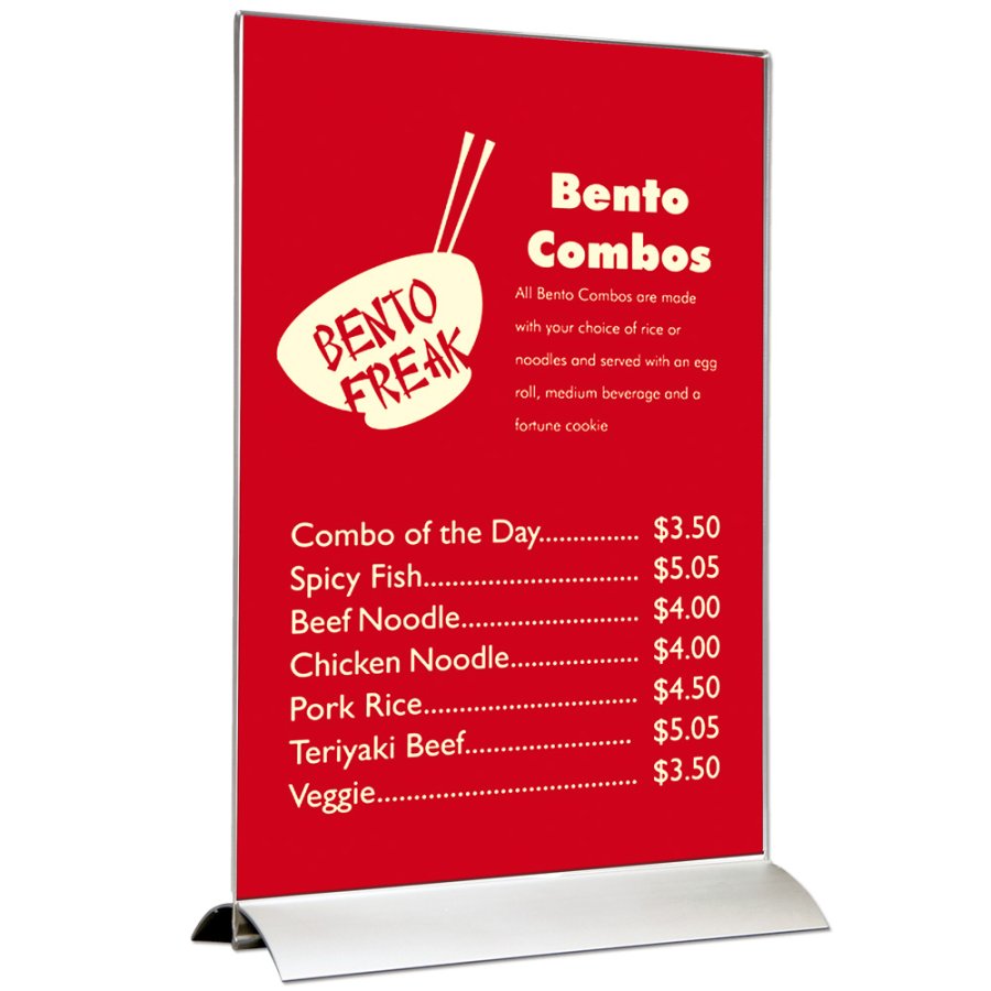 Swing Wing Menykorth&aring;llare vertikal - A5 - 14,8x21 cm