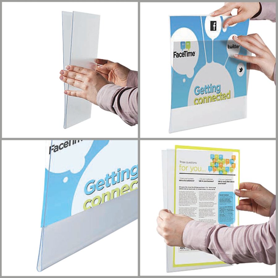 F&ouml;nster U-ficka, dubbelsidig horisontell A4