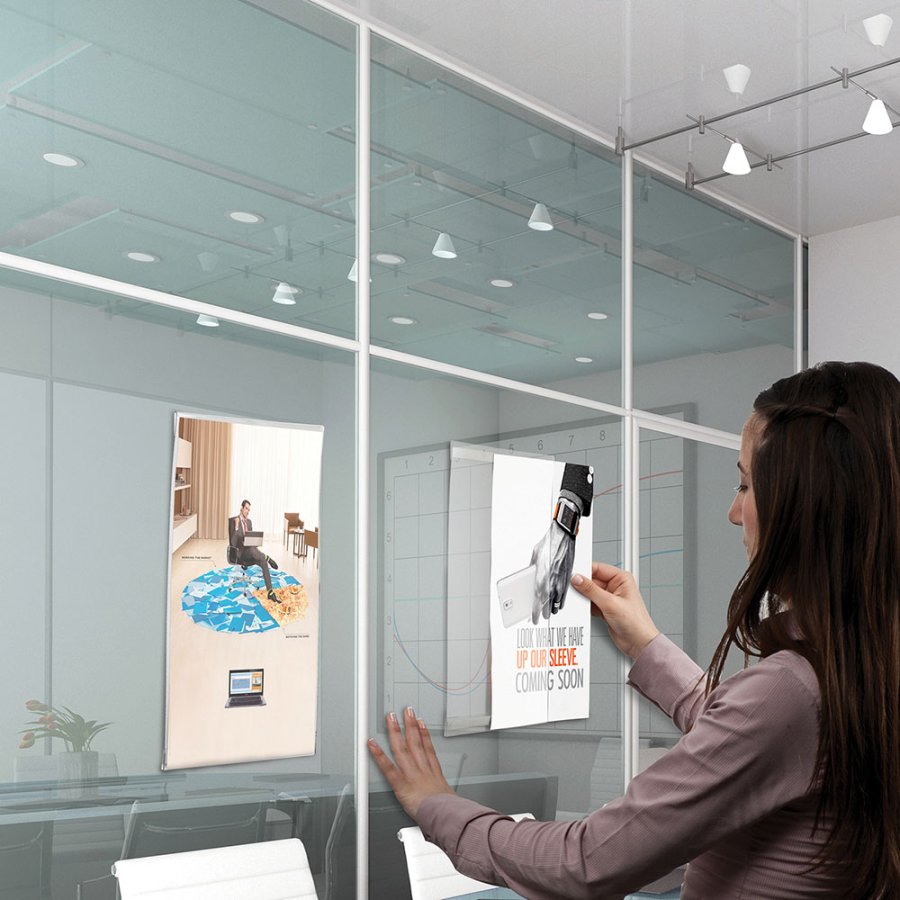 F&ouml;nster D-ficka dubbelsidig vertikal - A2