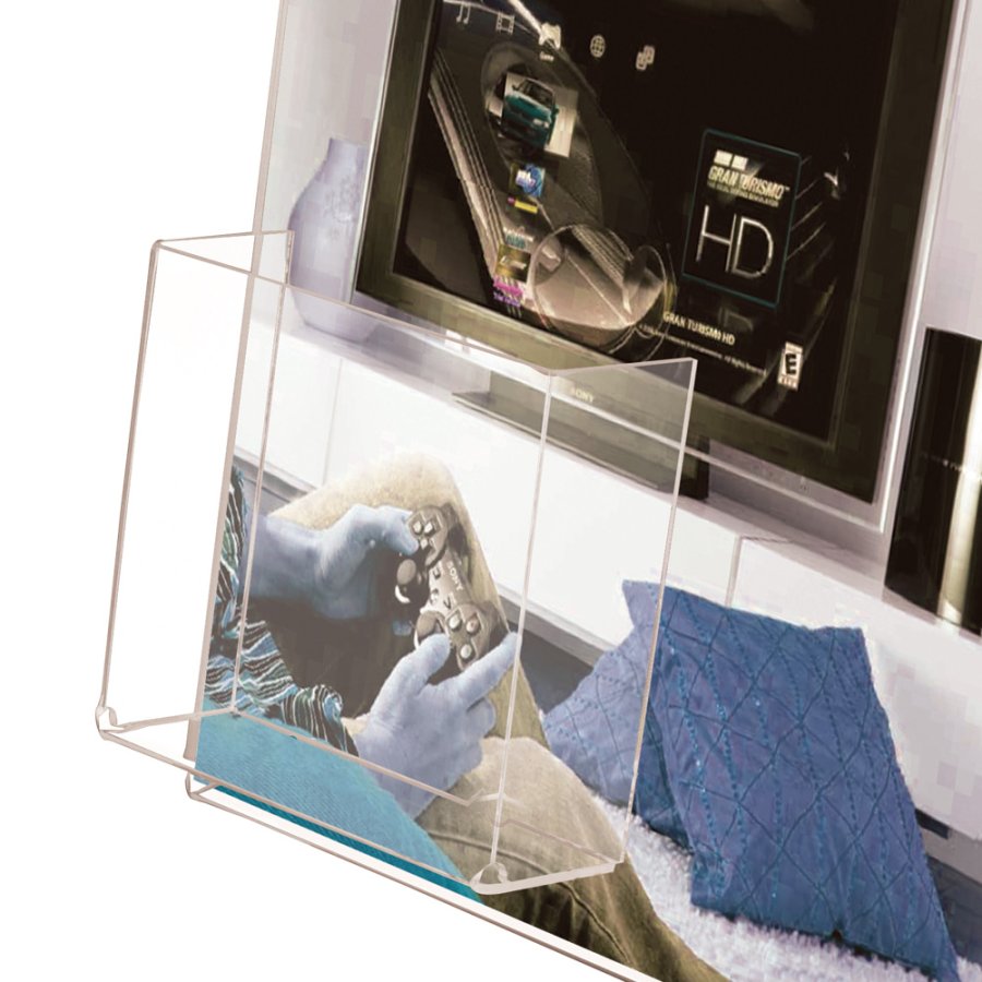 L - Menykorth&aring;llare A4 med vertikal visitkortsh&aring;llare