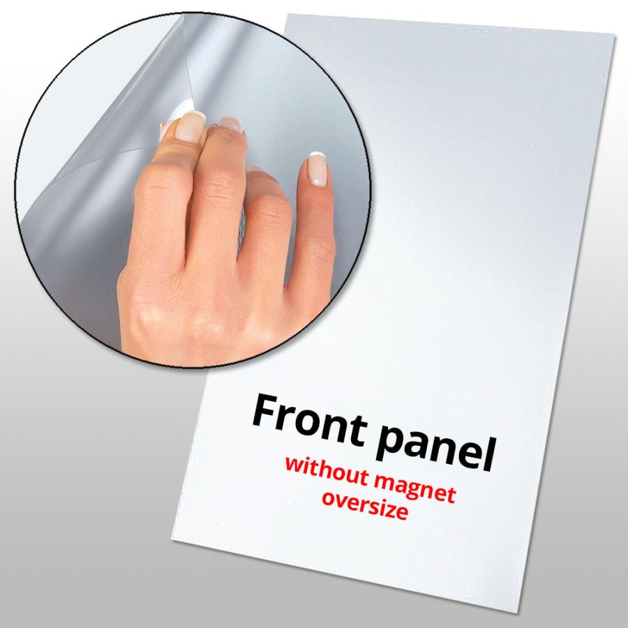 PET-frontplatta utan magnet - 103x143cm