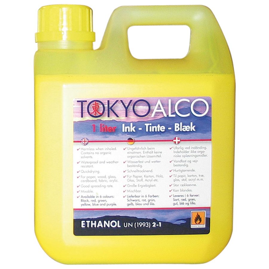 Tokyo Alco Sign Ink - 1L Gul