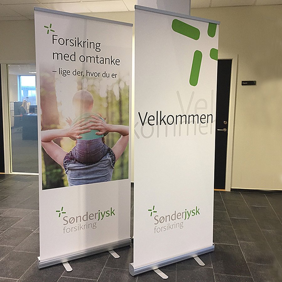 Klassisk Roll-up enkelsidig - 80x200 cm - silver