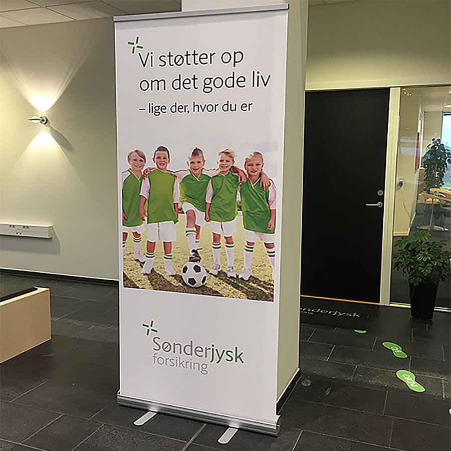 Business Roll-up, enkelsidig, 100 cm, alu
