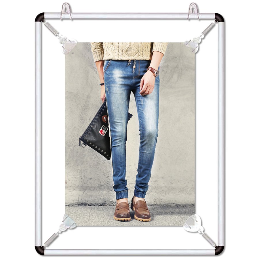 Posterb&aring;r Affischram dubbelsidig - 70x100 cm - silver