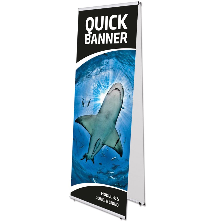 Quick Banner Dubbelsidig utan banderoll och tryck - 60x200cm