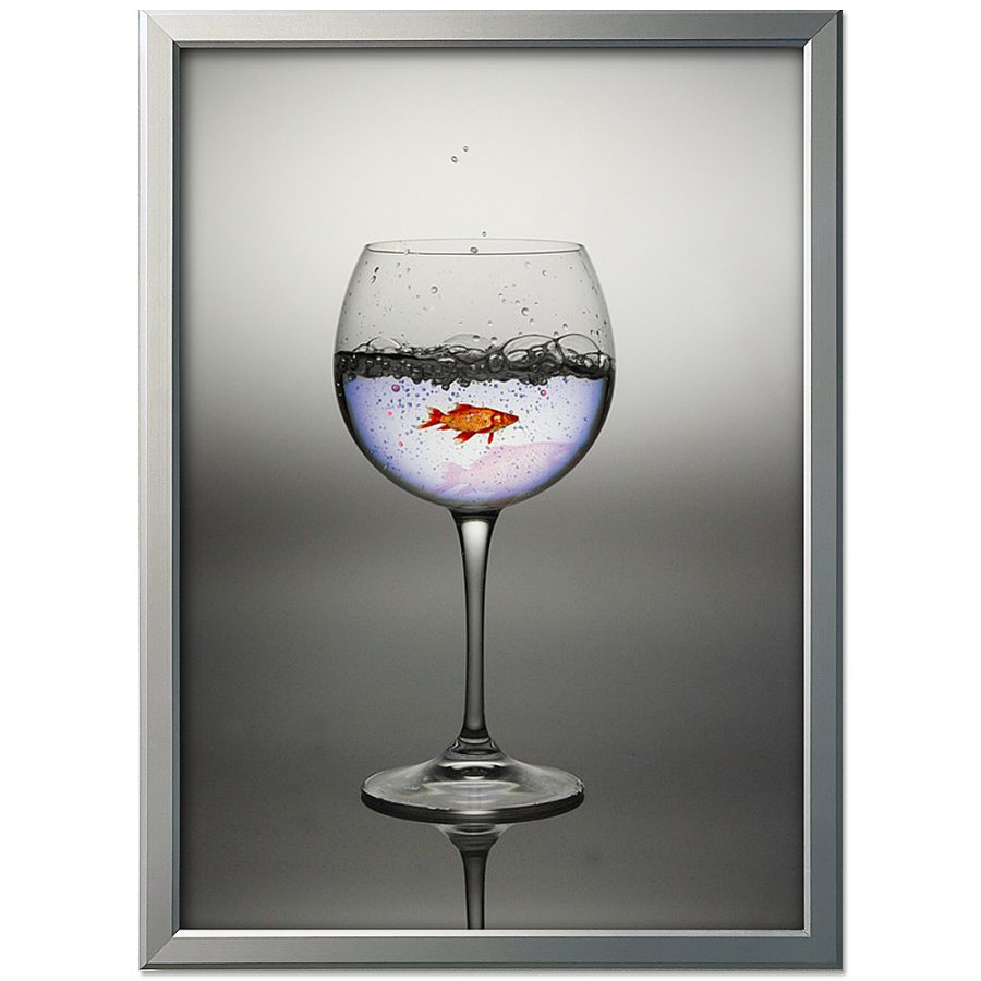 Alu sn&auml;ppramar - 20 mm - 70x100 cm - silver