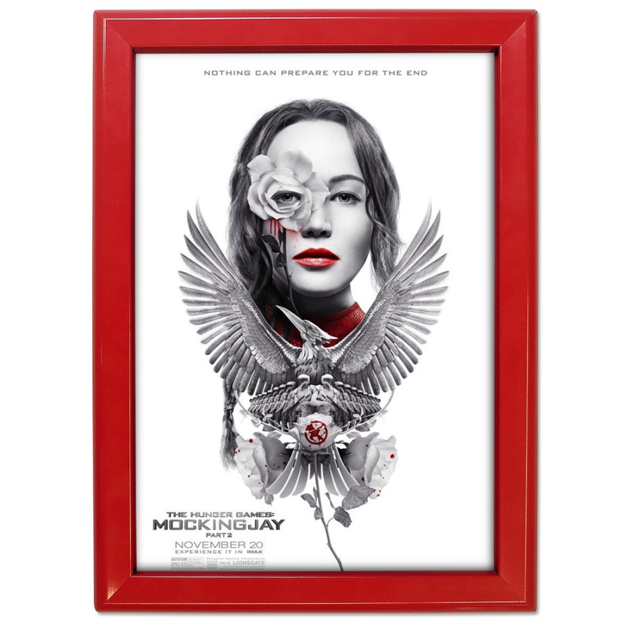 Alu sn&auml;ppramar - 32 mm - A4 - r&ouml;d