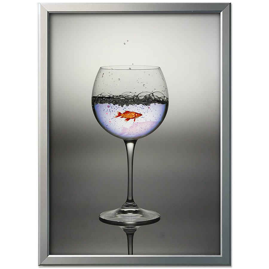 Alu sn&auml;ppramar - 20 mm - A4 - silver