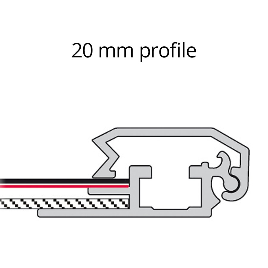 Alu sn&auml;ppramar - 20 mm - A4 - silver