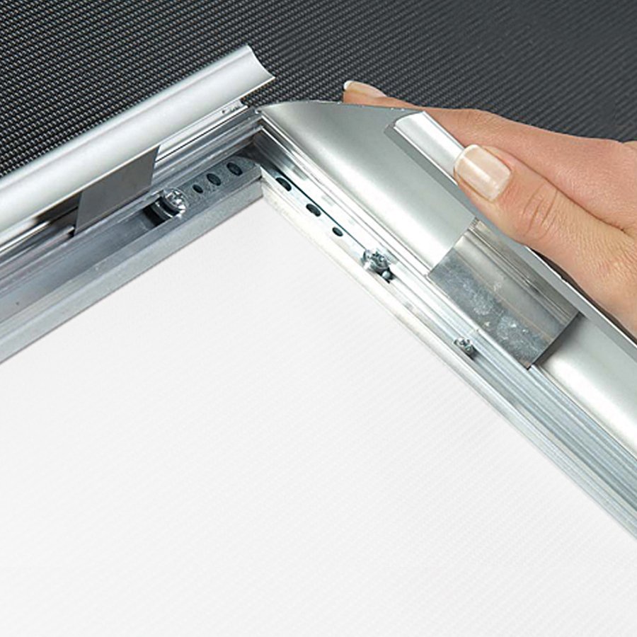 Alu sn&auml;ppramar - 45 mm - 70x100 cm - silver