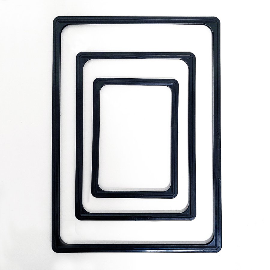 Flex Plast prisram Infost&auml;ll med fot - A3 - svart