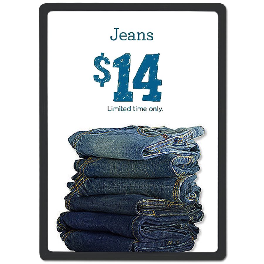 Flex Plastprisram dubbelsidig - A4 - svart