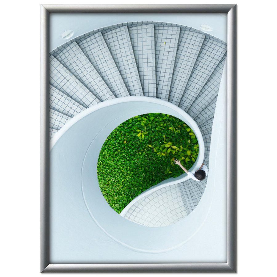 Alu sn&auml;ppramar - 15 mm - 70x100 cm - silver