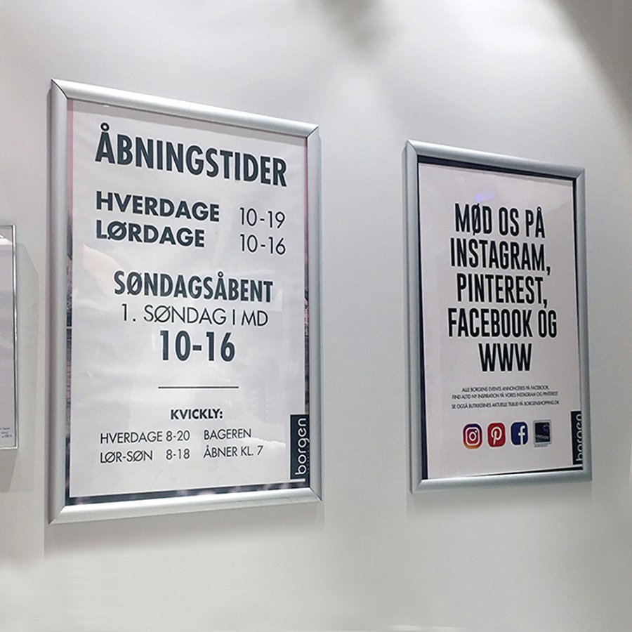 Alu sn&auml;ppramar - 15 mm - 70x100 cm - silver