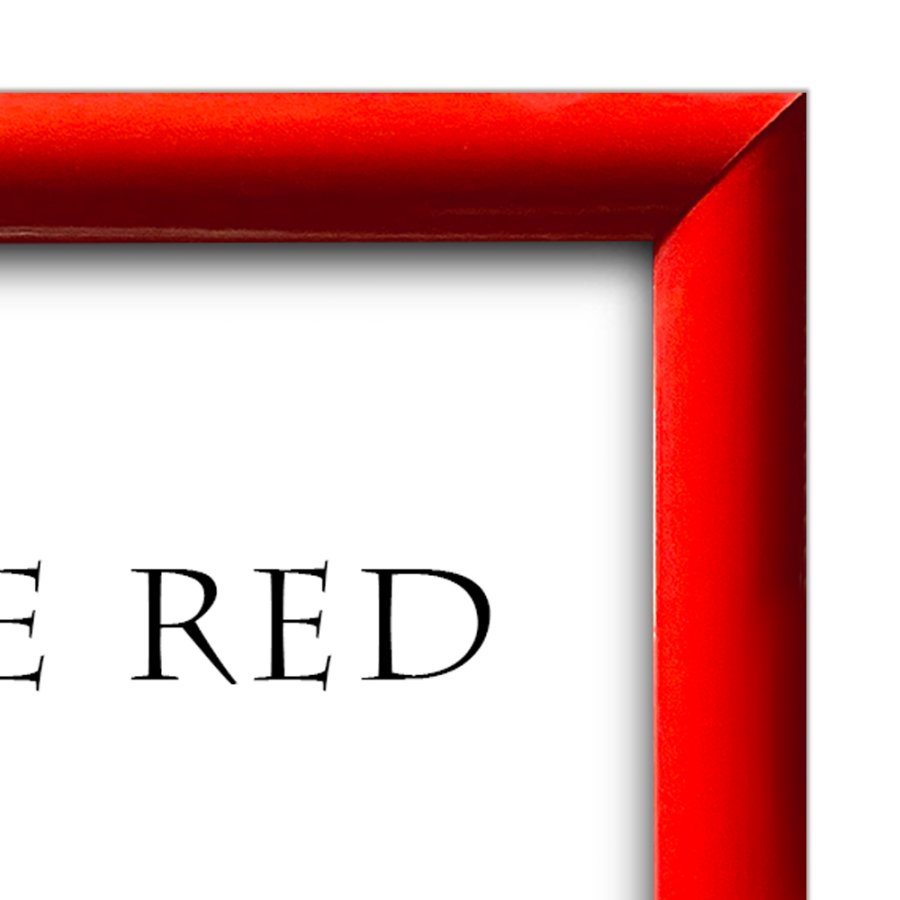 Alu sn&auml;ppramar - 25 mm - A4 - r&ouml;d