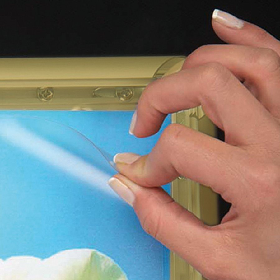 Alu sn&auml;ppramar - 25 mm - A4 - guldanodiserad