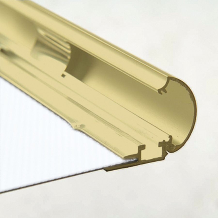 Alu sn&auml;ppramar - 25 mm - A4 - guldanodiserad