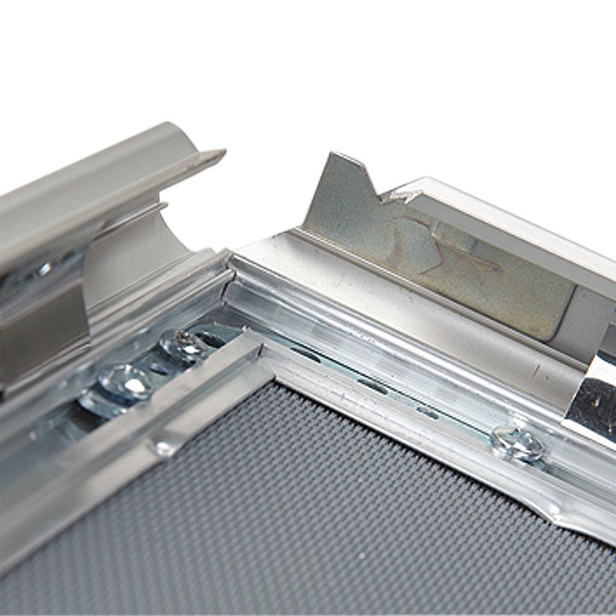 Alu sn&auml;ppramar l&aring;sbar - 32 mm - A4 - silver