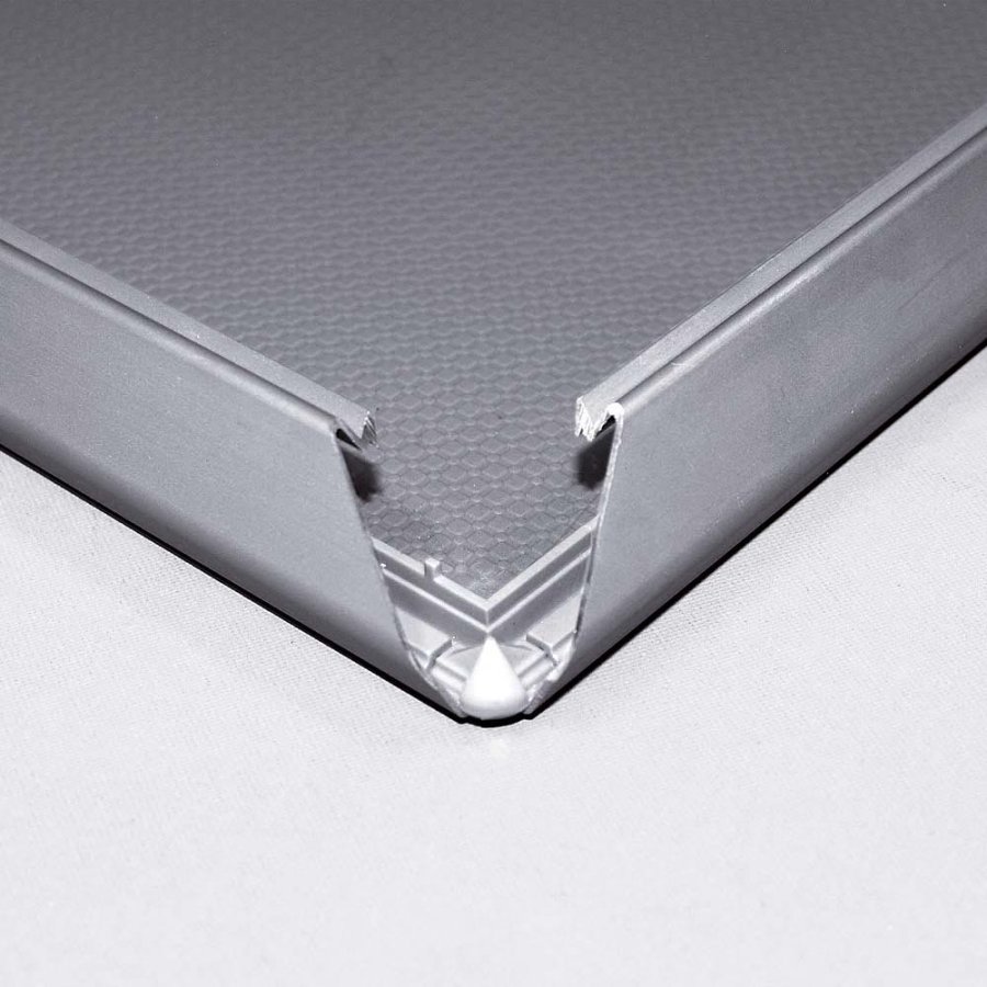 Alu sn&auml;ppramar l&aring;sbar - 32 mm - A4 - silver