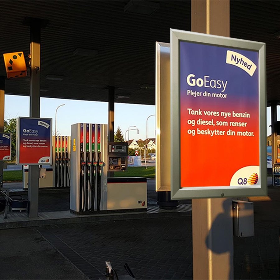 Alu sn&auml;ppramar l&aring;sbar - 32 mm - A4 - silver